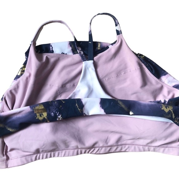 Old Navy Active Powersoft Sports Bra Sz. 3X Light Support Built In Bra Purple - Picture 3 of 5